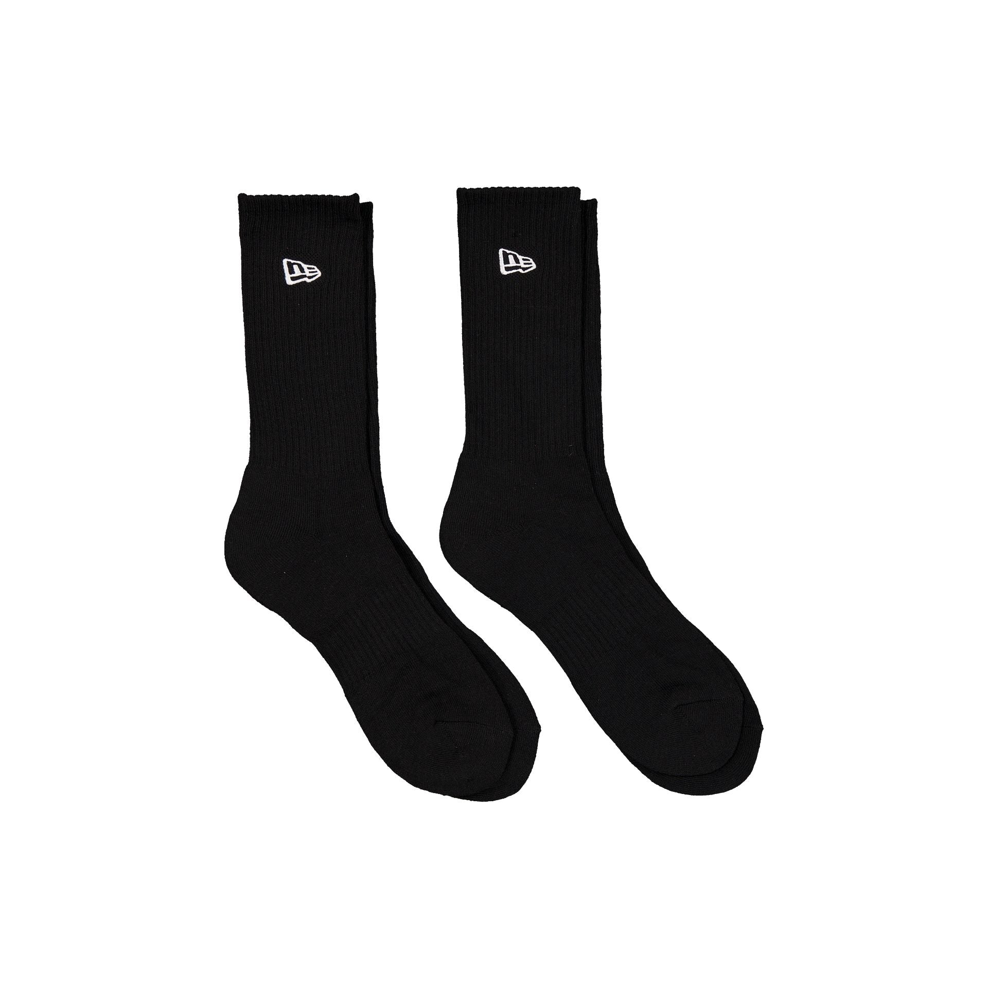 New Era Cap Black 2-Pack Crew Socks