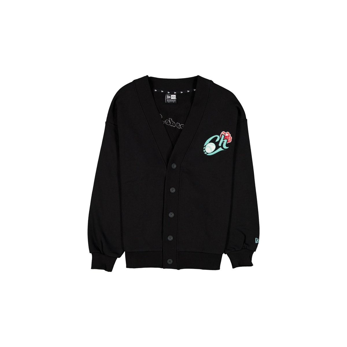 Charros de Jalisco Black Floral Cardigan