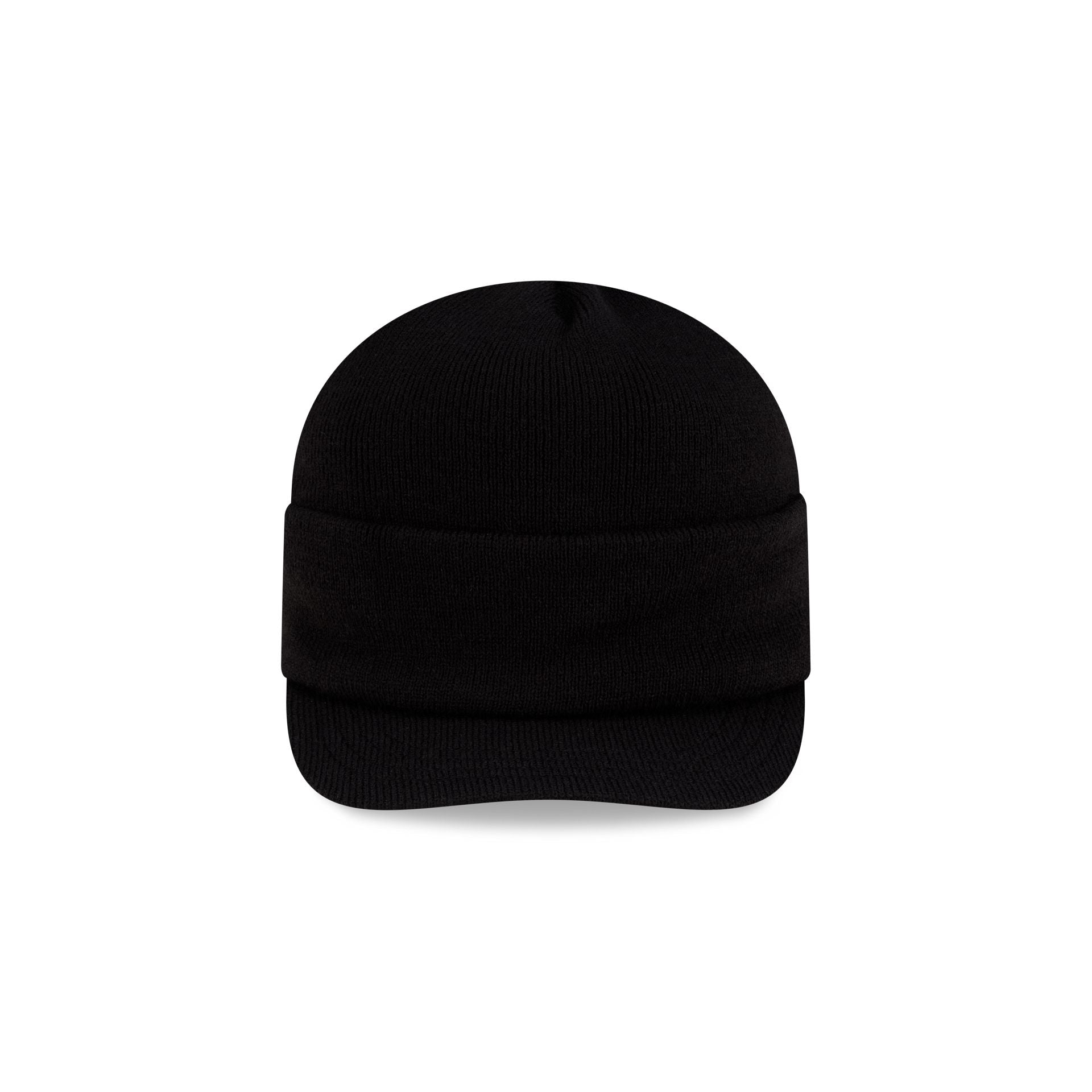 New Era Cap Black Visor Knit Beanie Hat