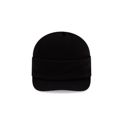 New Era Cap Black Visor Knit Beanie Hat