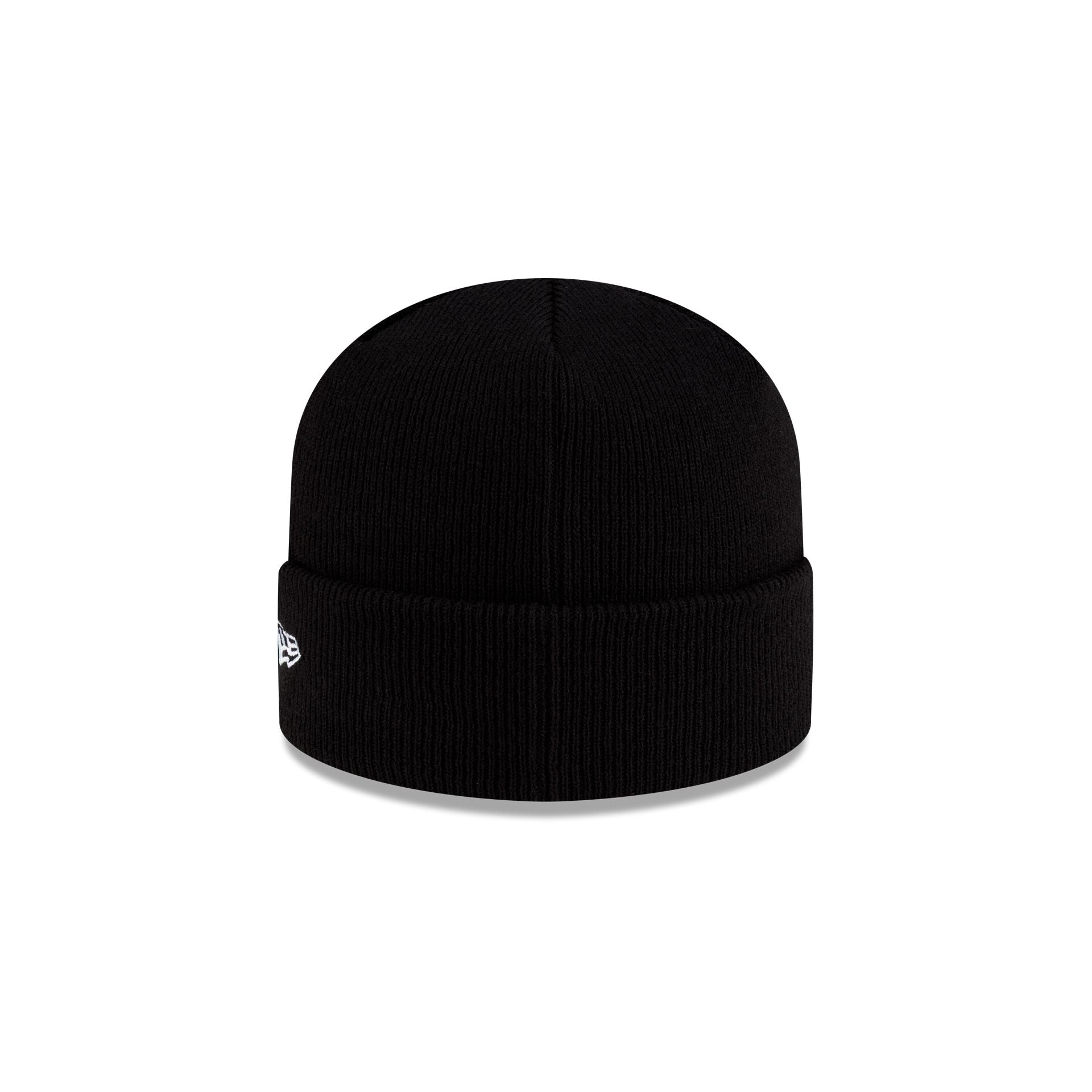 New Era Cap Black Visor Knit Beanie Hat