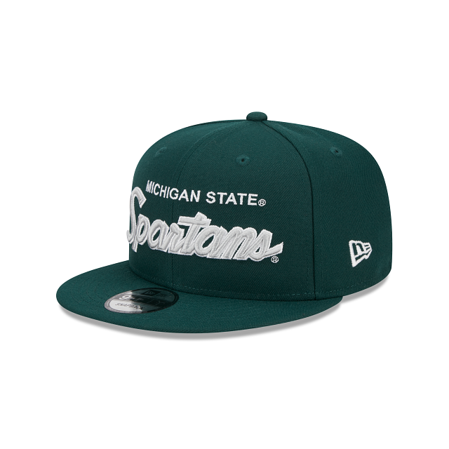 Michigan State Spartans Script Green 9FIFTY Snapback Hat