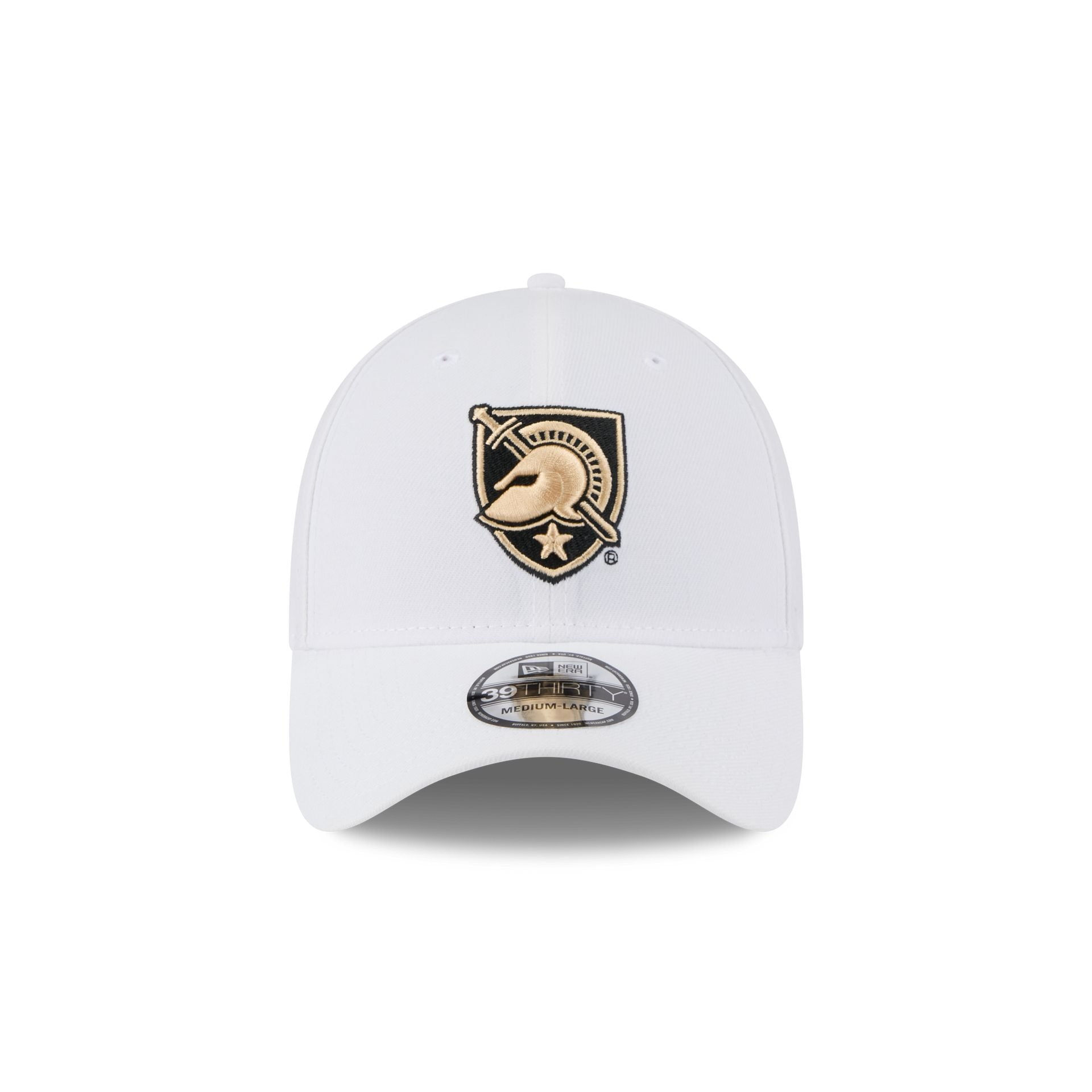 Army Black Knights Optic White 39THIRTY Stretch Fit Hat