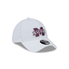 Mississippi State Bulldogs Optic White 39THIRTY Stretch Fit Hat