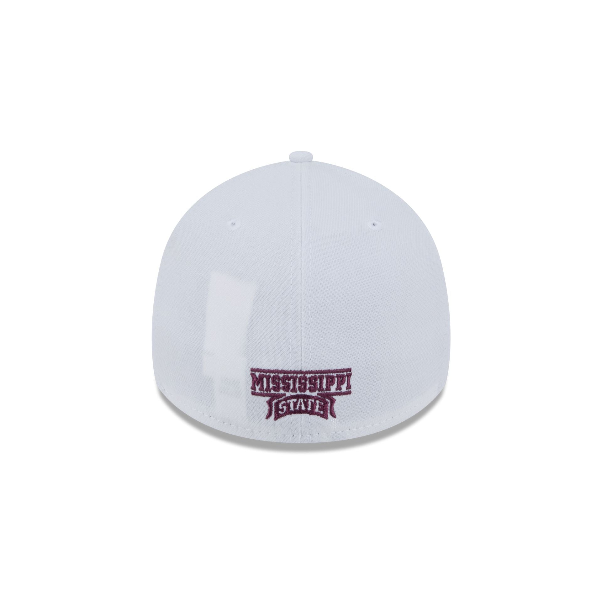 Mississippi State Bulldogs Optic White 39THIRTY Stretch Fit Hat