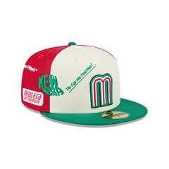 Mexico Baseball New Era Anniversary Logos 59FIFTY Fitted Hat