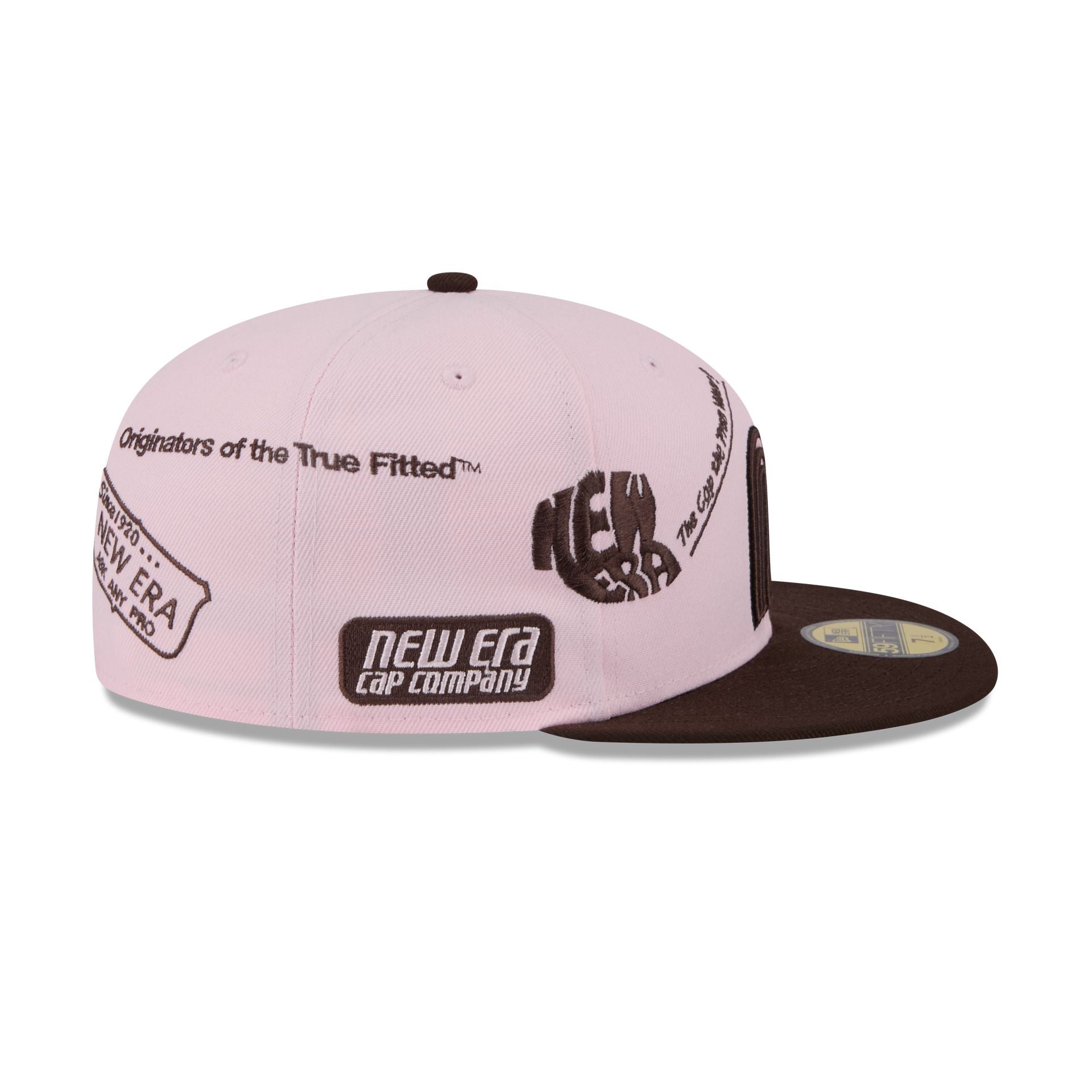Mexico Baseball New Era Anniversary Logos Pink 59FIFTY Fitted Hat