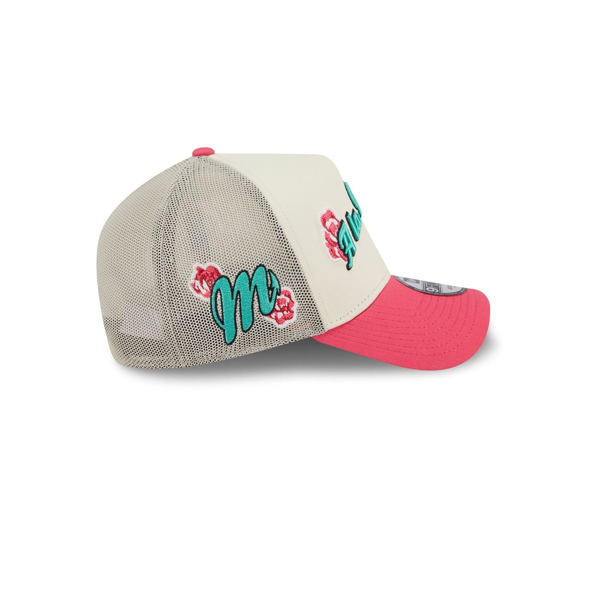 Diablos Rojos del México Two-Tone Pink Rose 9FORTY A-Frame Snapback Hat