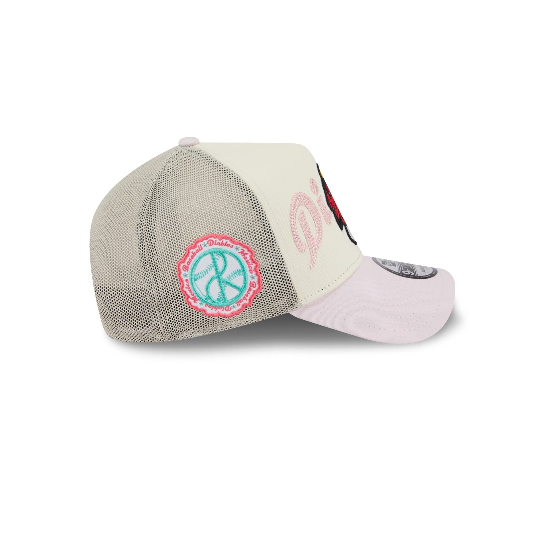 Diablos Rojos del México Stacked Wordmark 9FORTY A-Frame Snapback Hat