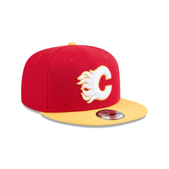 Calgary Flames Yellow Visor 9FIFTY Snapback Hat