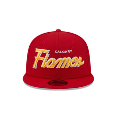 Calgary Flames Script 9FIFTY Snapback Hat