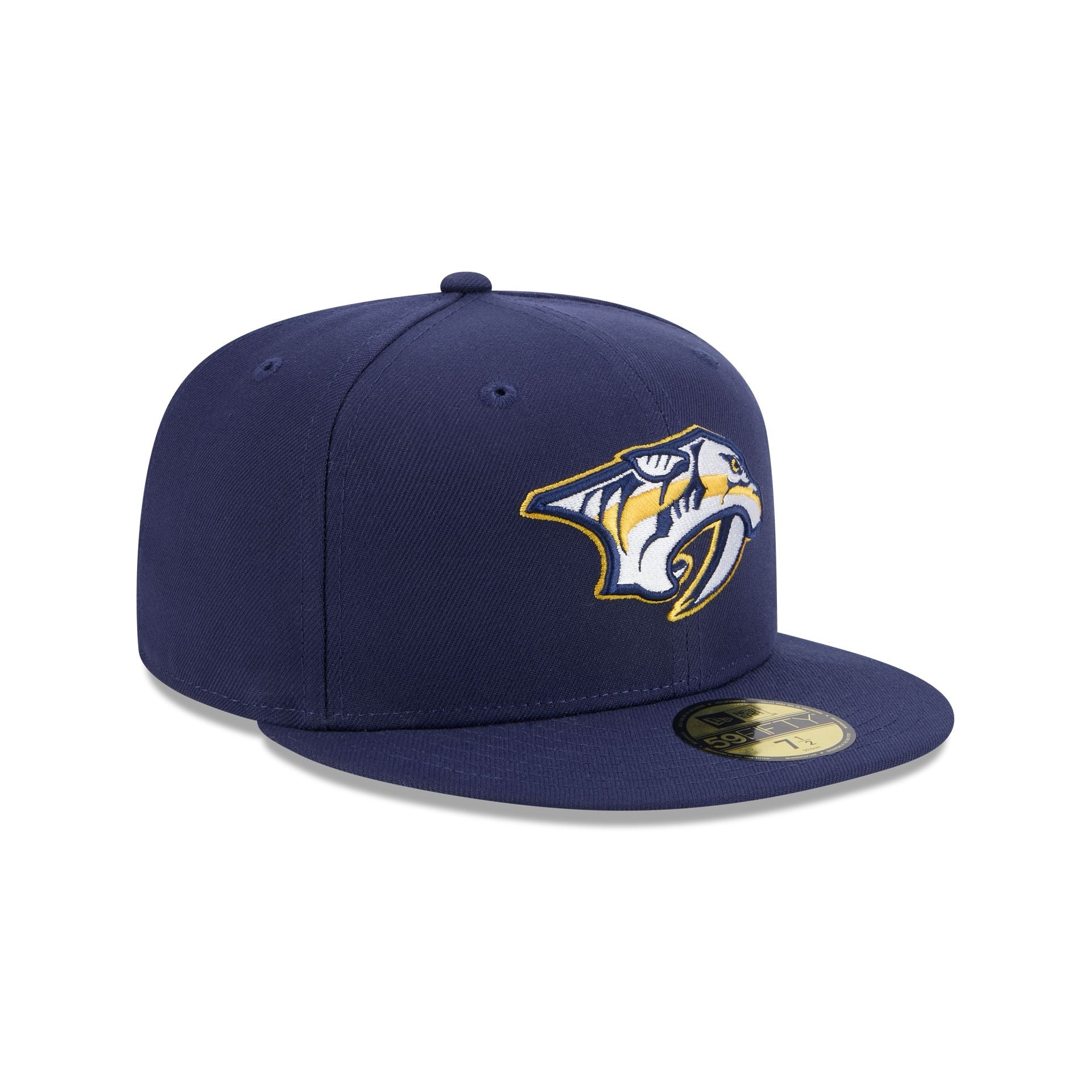 Nashville Predators Rear Wordmark 59FIFTY Fitted Hat