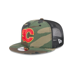 Calgary Flames Camo 9FIFTY Trucker Hat