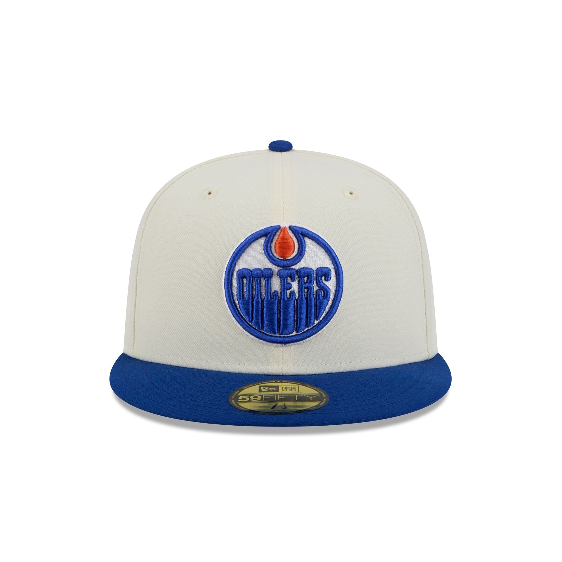 Edmonton Oilers Chrome White 59FIFTY Fitted Hat