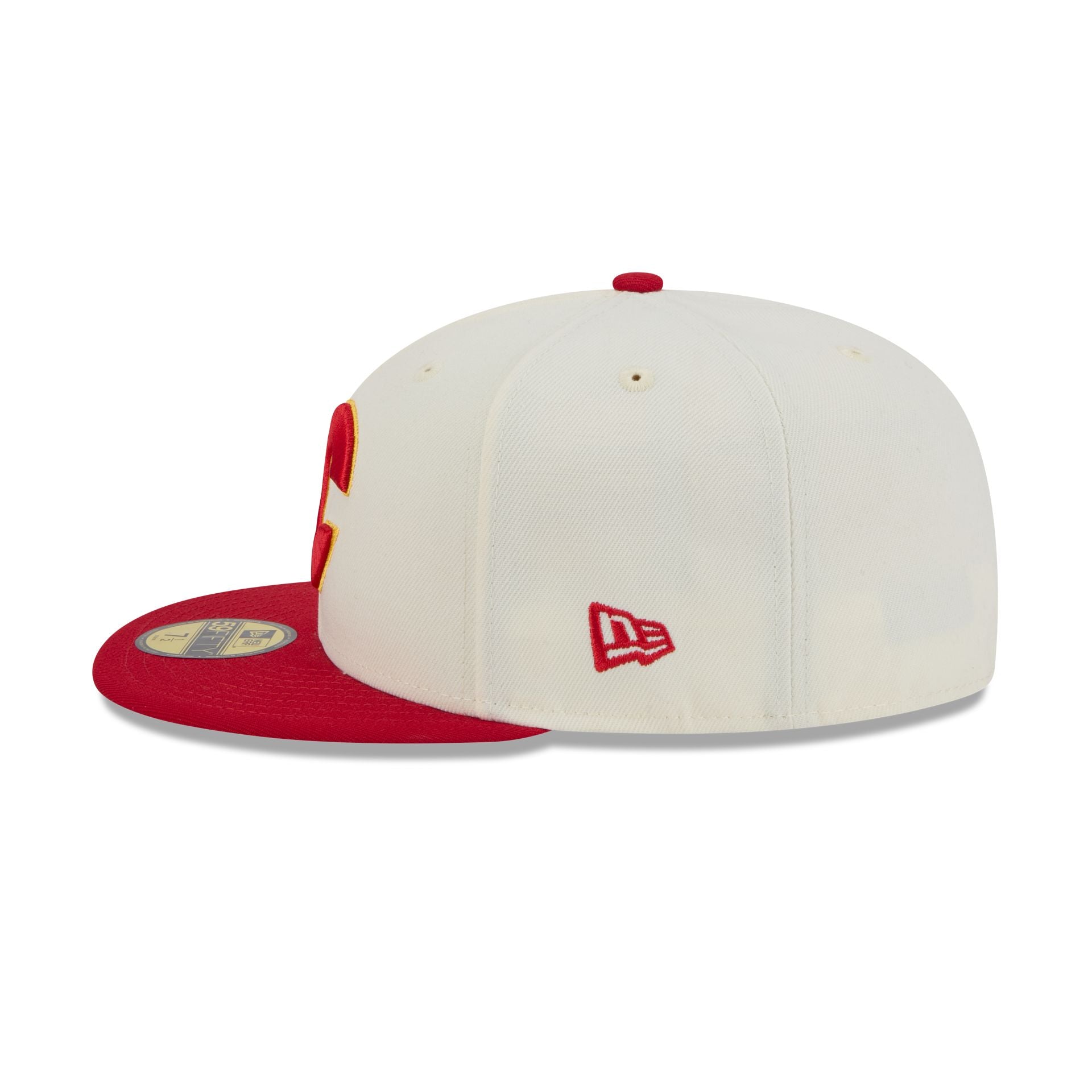Calgary Flames Chrome White 59FIFTY Fitted Hat