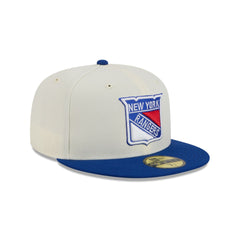 New York Rangers Chrome White 59FIFTY Fitted Hat