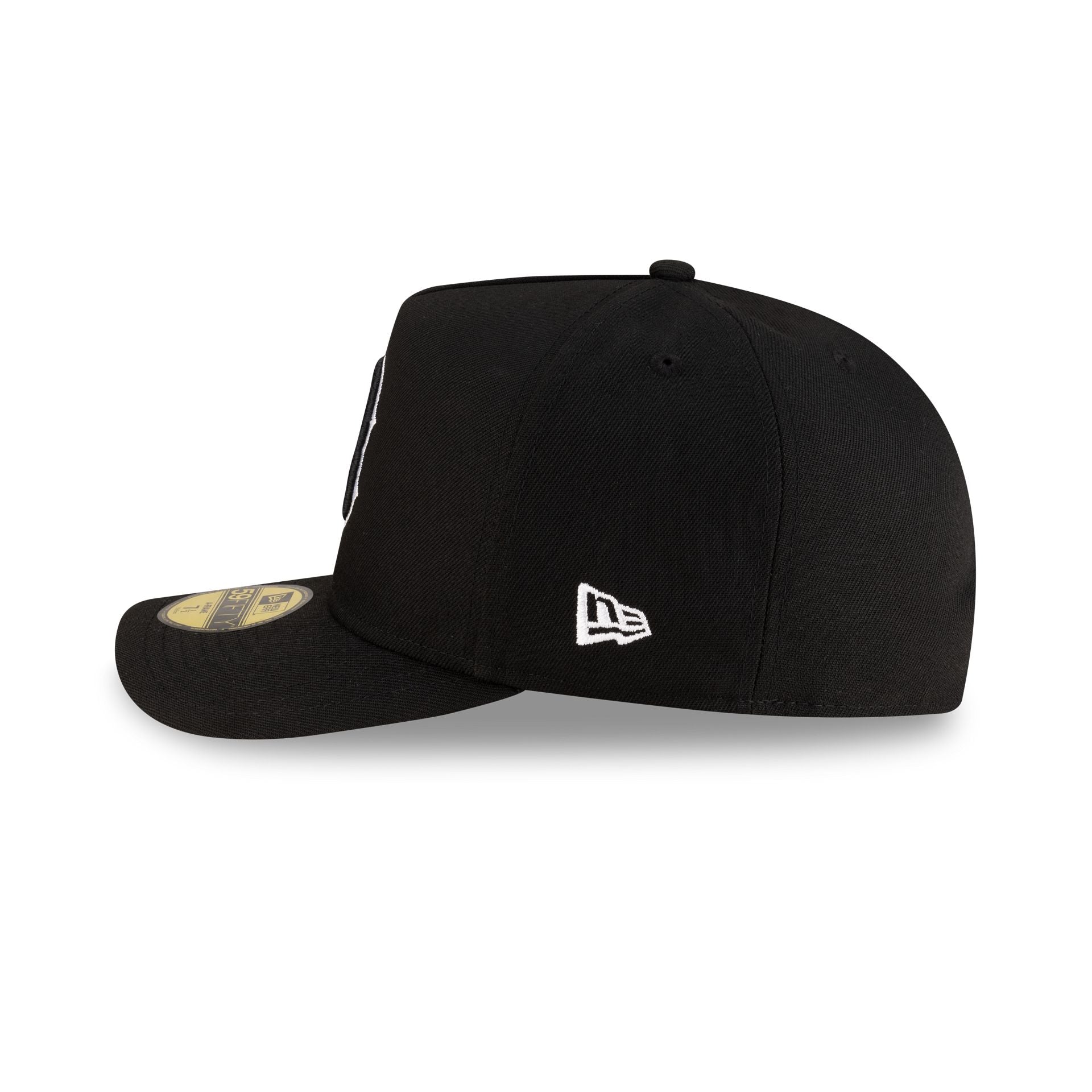 Boston Red Sox Black Script Safety Pin 59FIFTY A-Frame Fitted Hat