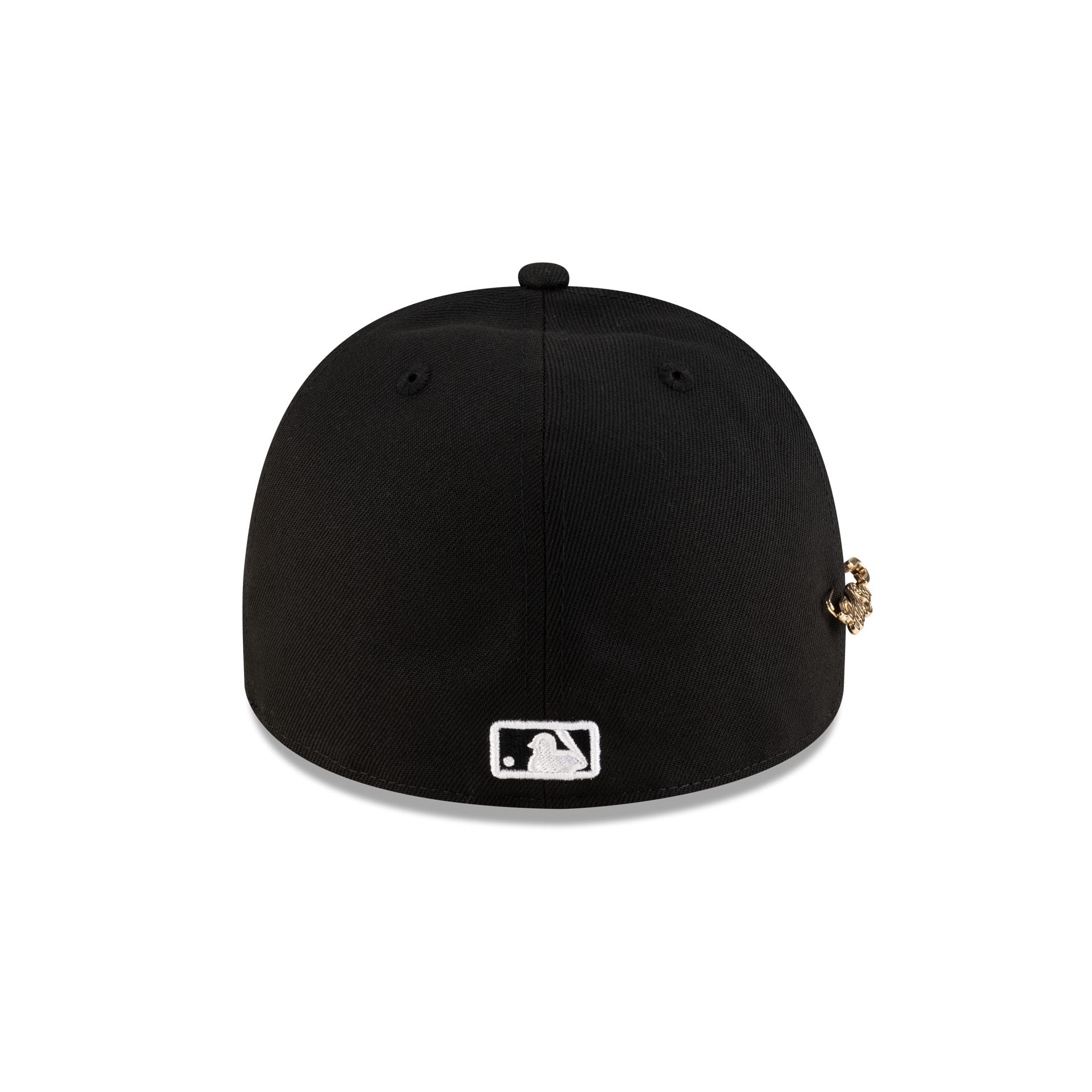 Boston Red Sox Black Script Safety Pin 59FIFTY A-Frame Fitted Hat