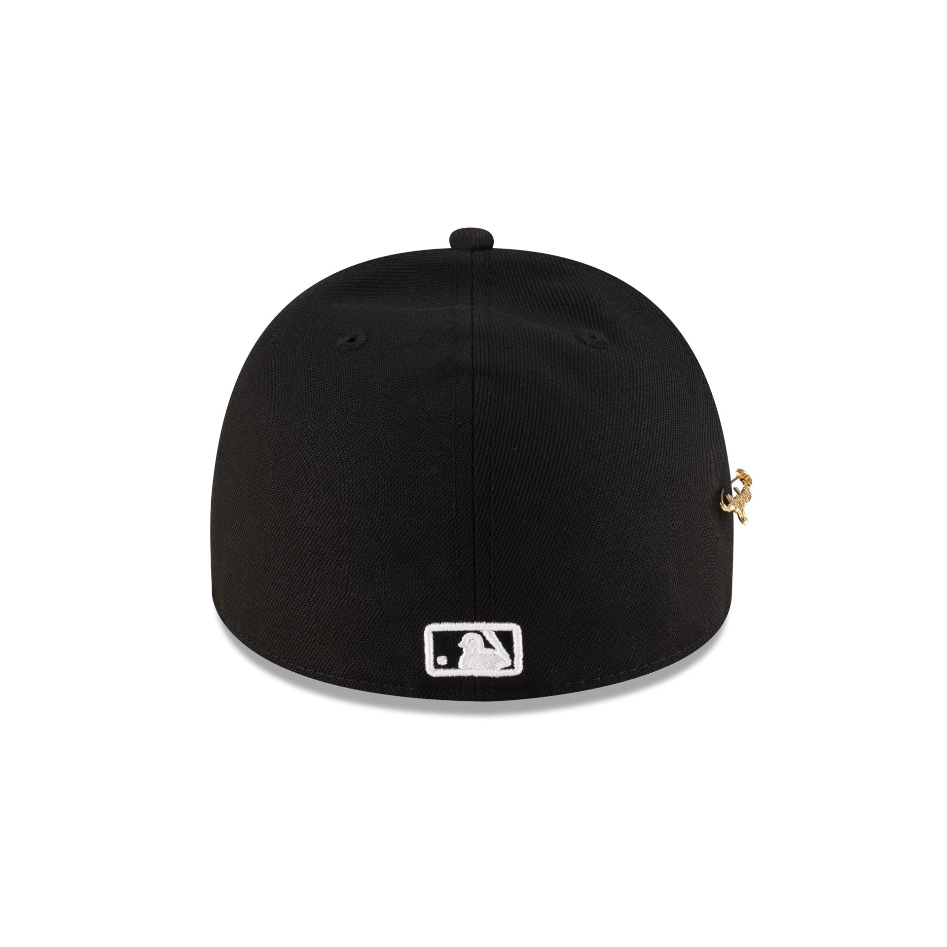 New York Yankees Black Script Safety Pin 59FIFTY A-Frame Fitted Hat