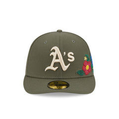 Athletics Tonal Florals Olive 59FIFTY Fitted Hat