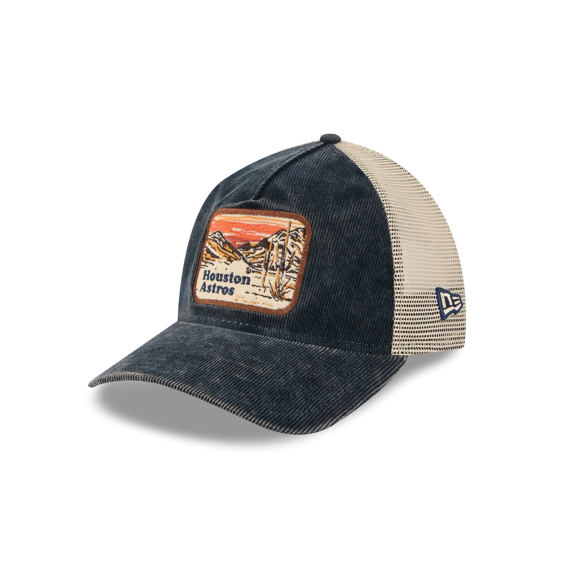 Houston Astros Vintage Landscape 9TWENTY A-Frame Trucker Hat