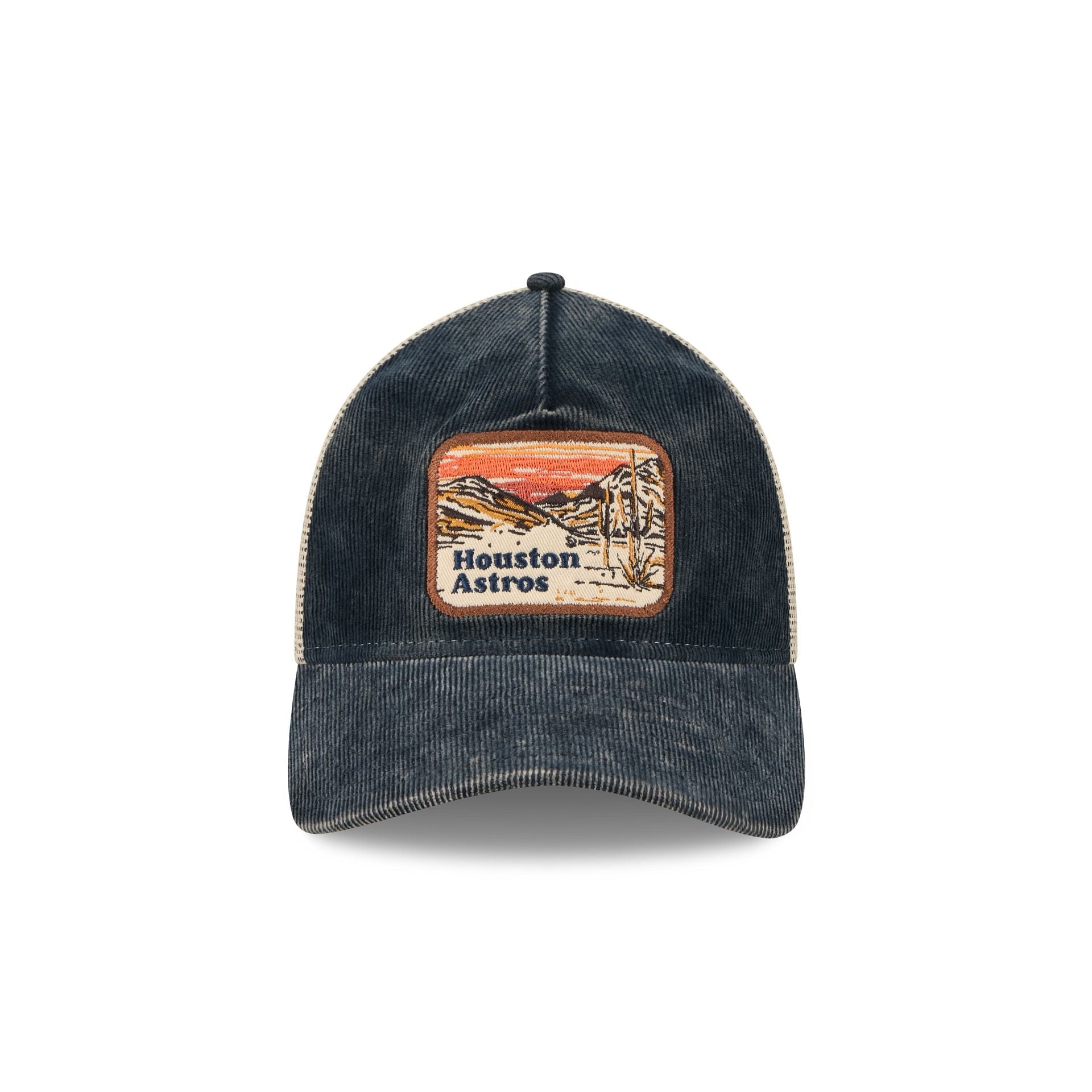 Houston Astros Vintage Landscape 9TWENTY A-Frame Trucker Hat