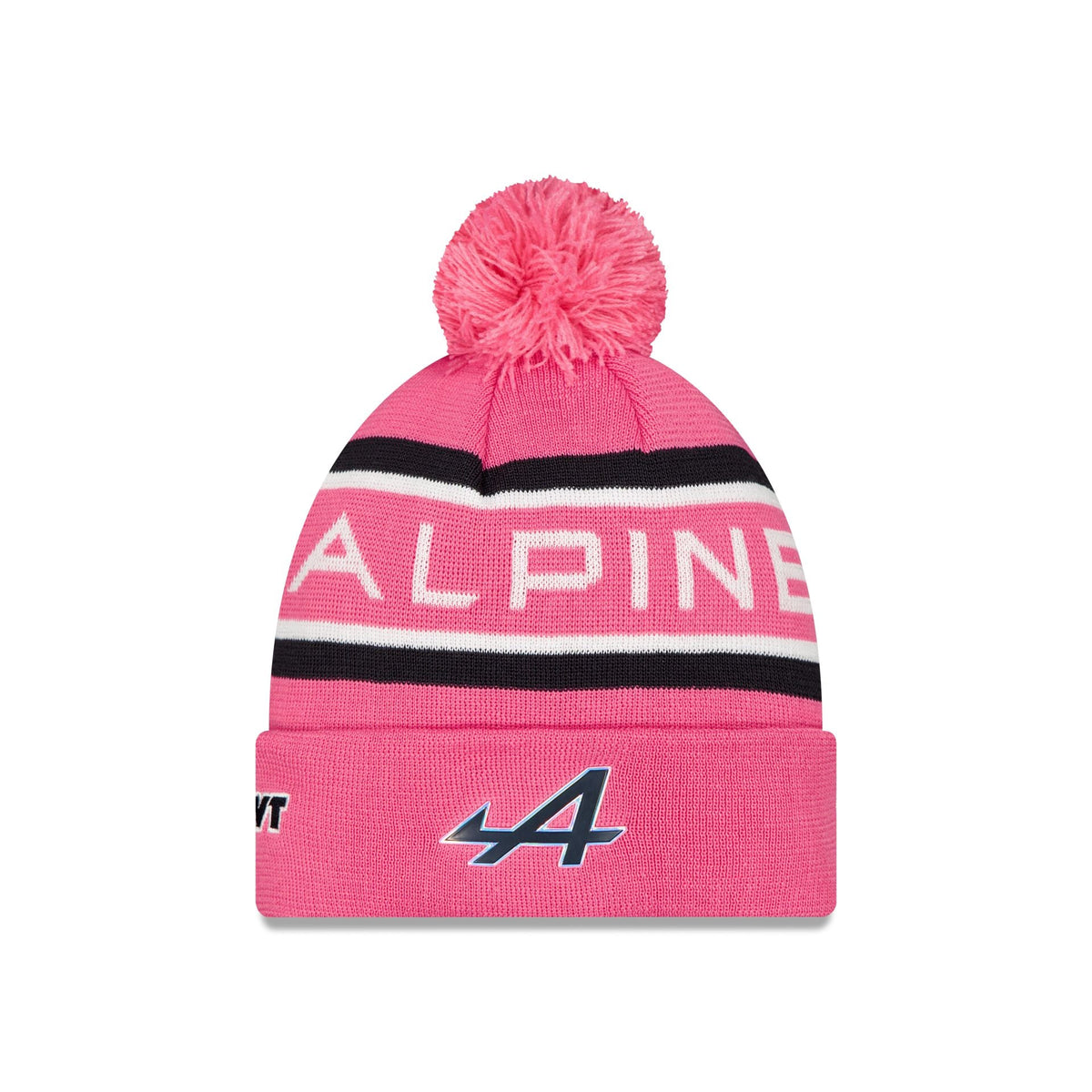 BWT Alpine F1 Team Pop Pink Pom Knit Hat