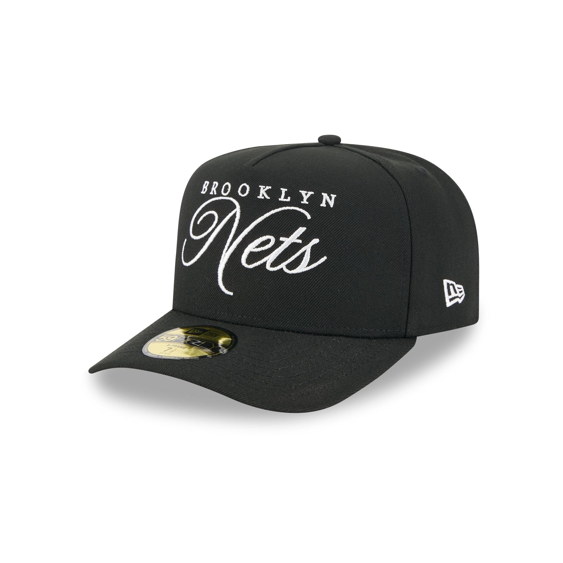 Brooklyn Nets 2025 Draft Black 59FIFTY A-Frame Fitted Hat