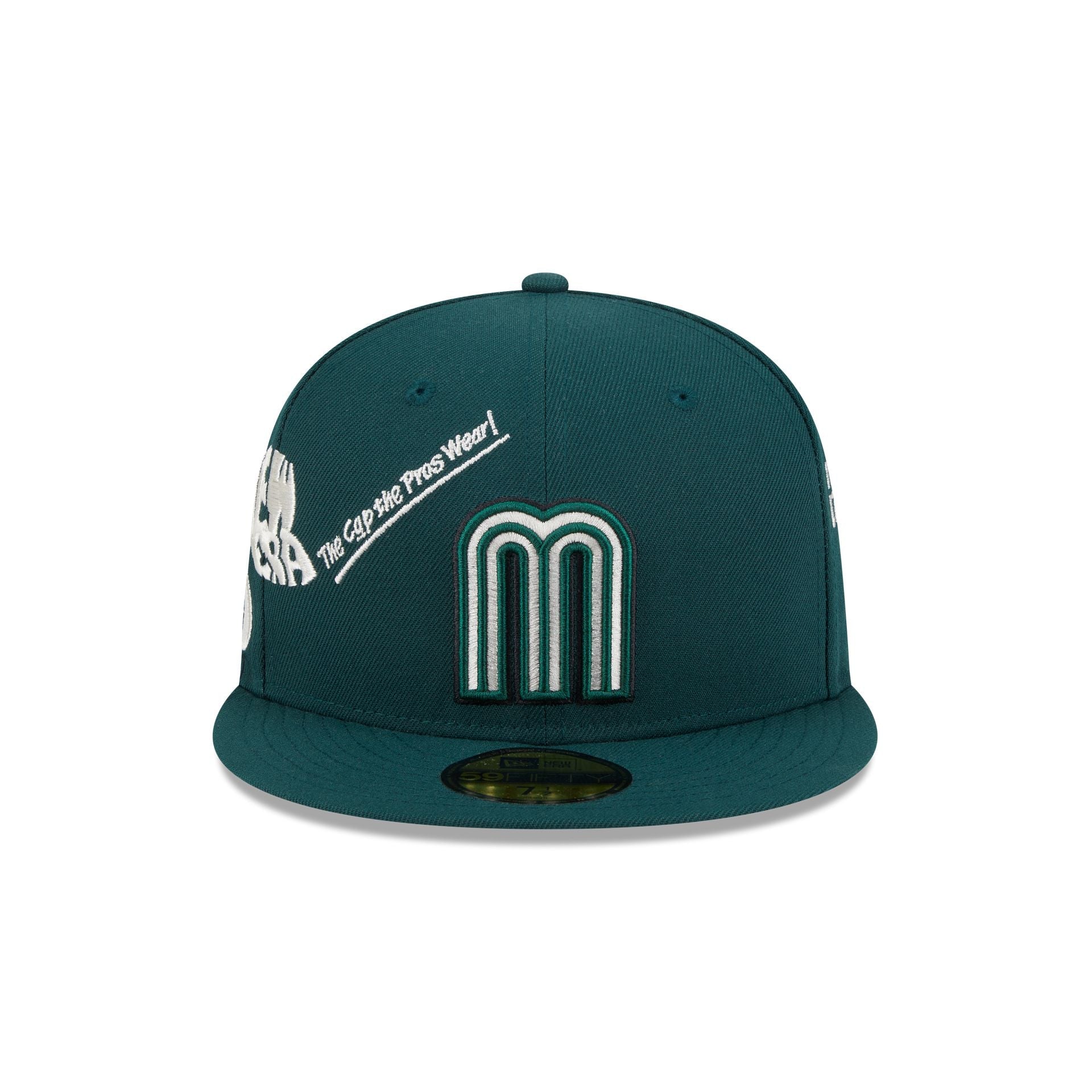 Mexico Baseball New Era Anniversary Logos Green 59FIFTY Fitted Hat