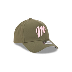 Diablos Rojos del México Olive 9FORTY A-Frame Snapback Hat