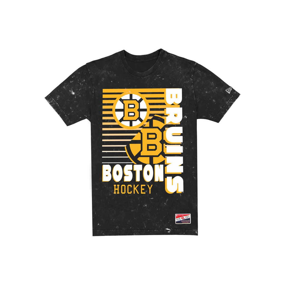 Boston Bruins Throwback Washed Black T-Shirt