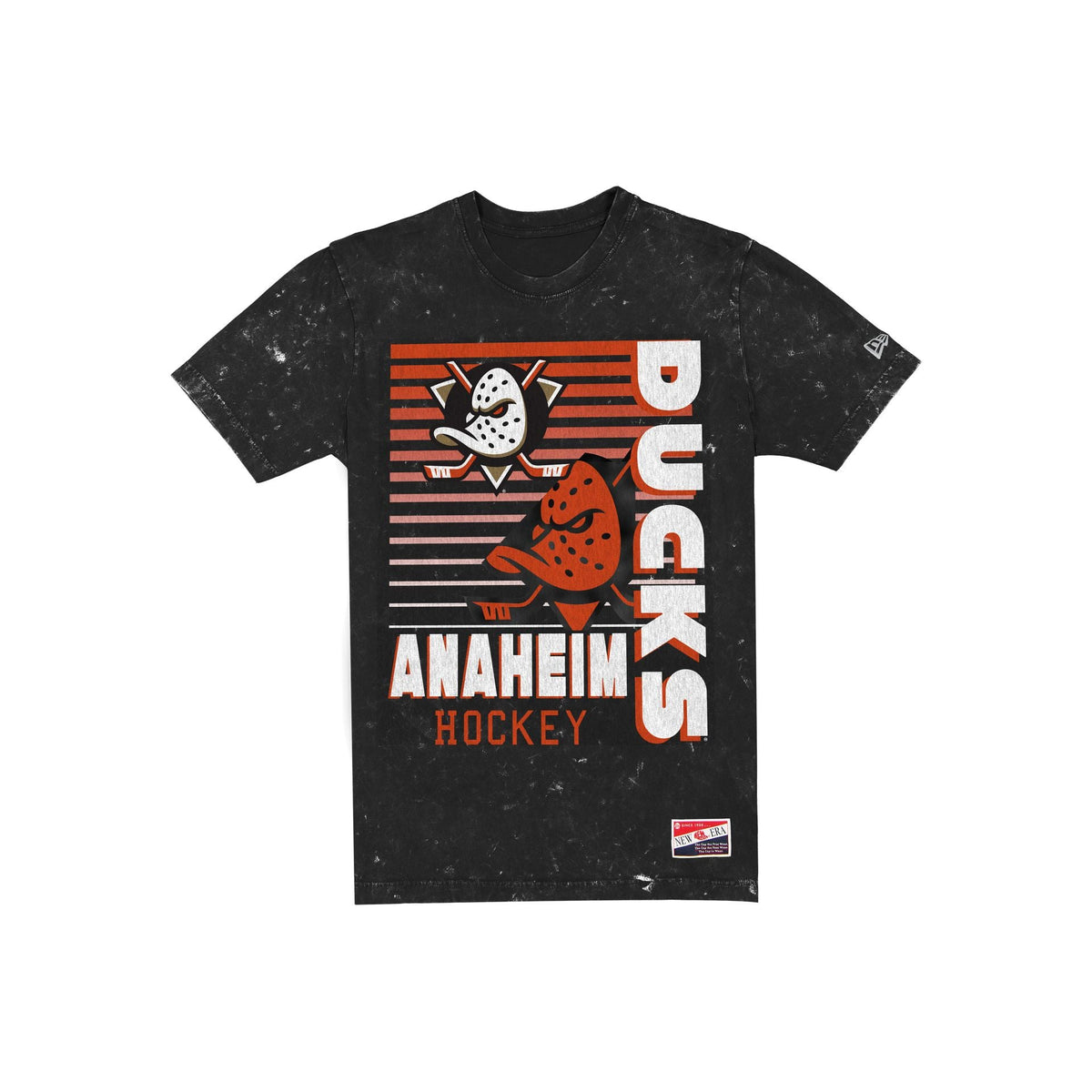 Anaheim Ducks Throwback Washed Black T-Shirt