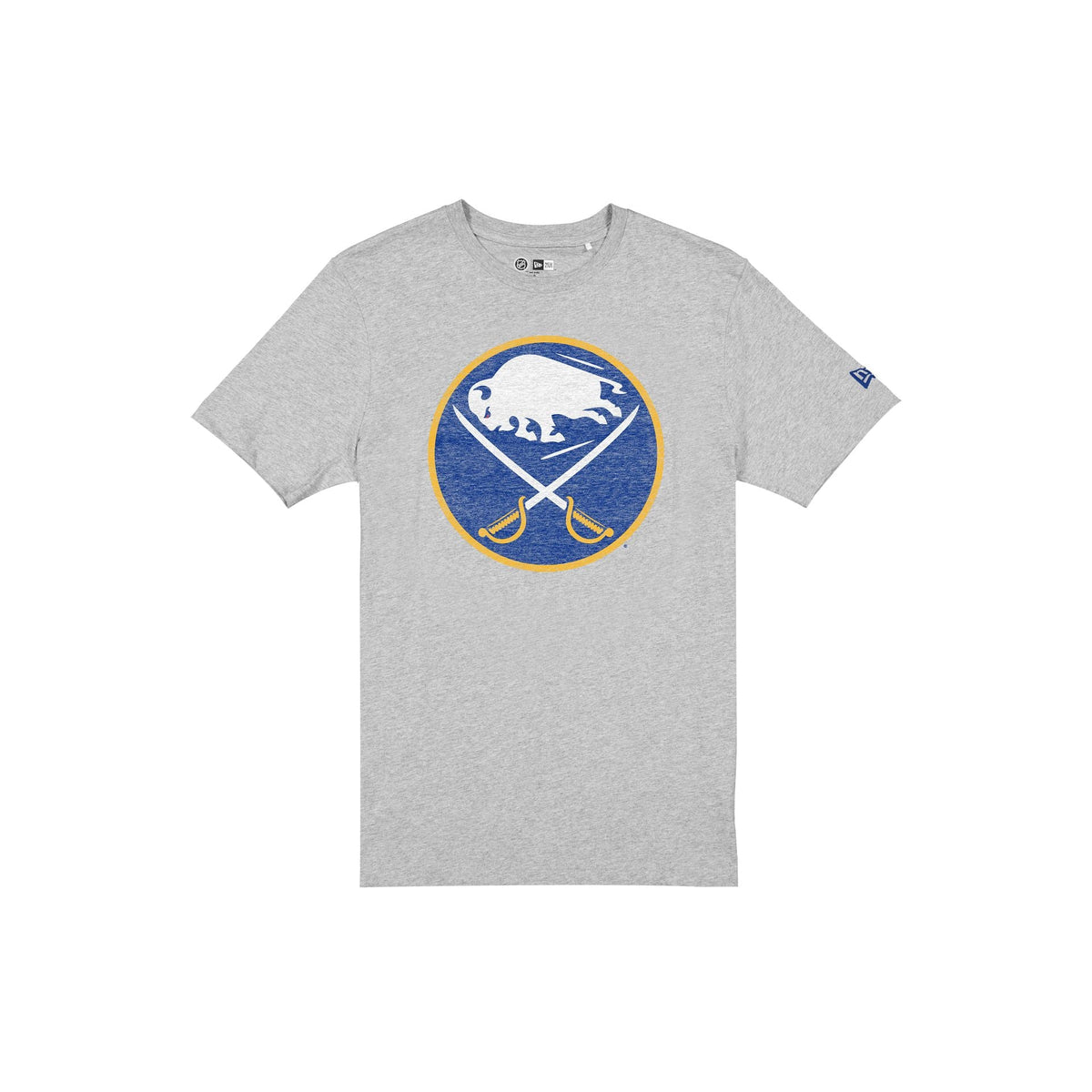 Buffalo Sabres Wash Logo Gray Short-Sleeve T-Shirt
