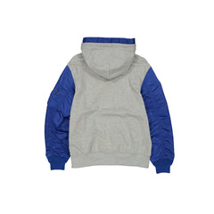 Alpha Industries x Los Angeles Dodgers Gray MA-1 Full Zip Fleece Jacket