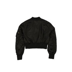 Alpha Industries x Dallas Cowboys Black and Gold Women's Cropped L-2B Bomber Jacket