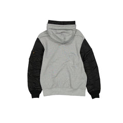 Alpha Industries x Las Vegas Raiders Historic Gray MA-1 Full Zip Fleece Jacket