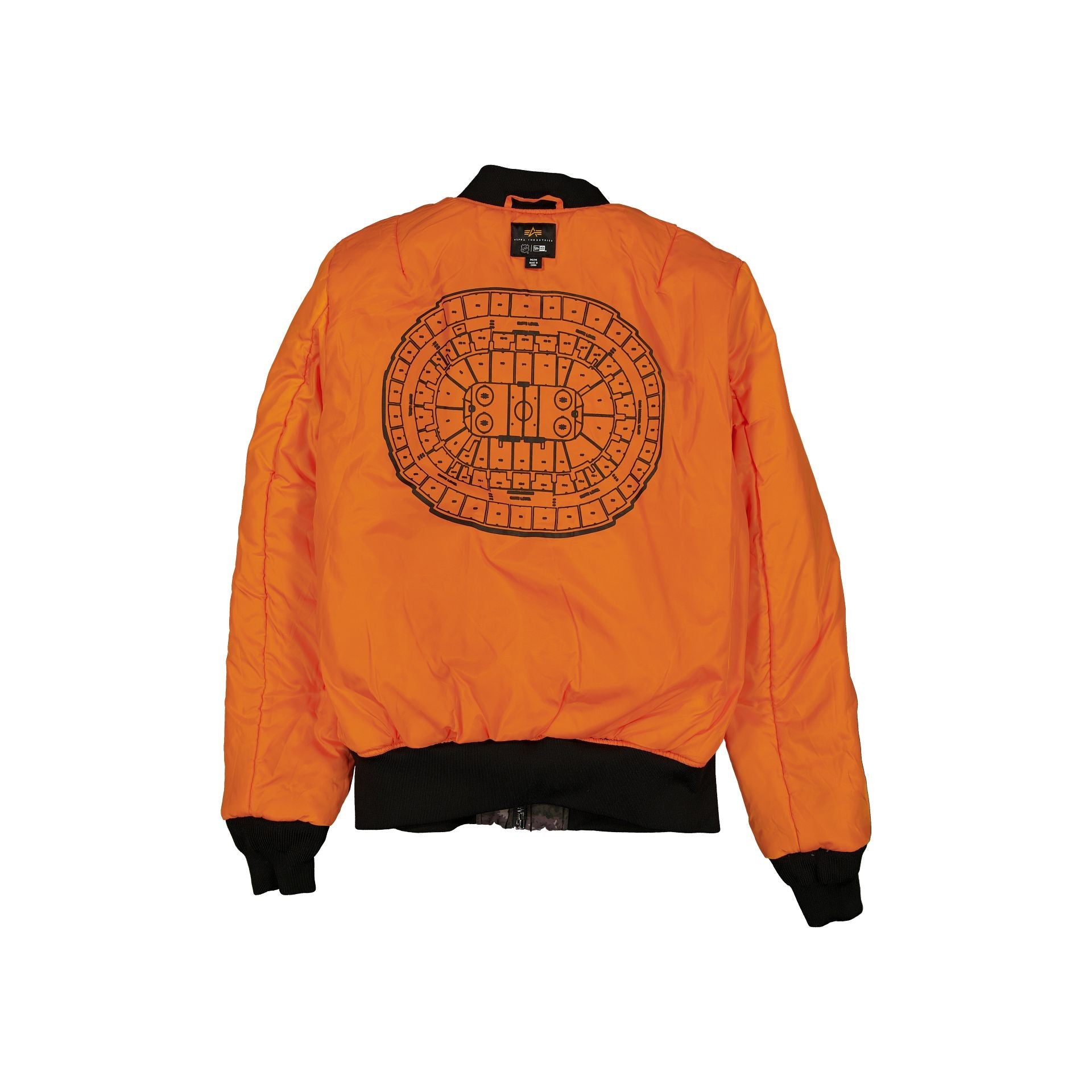 Alpha Industries x San Jose Sharks Black Camo MA-1 Bomber Jacket