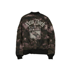 Alpha Industries x New York Rangers Black Camo MA-1 Bomber Jacket