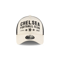 Chelsea FC Light Cream 9FORTY A-Frame Trucker Hat