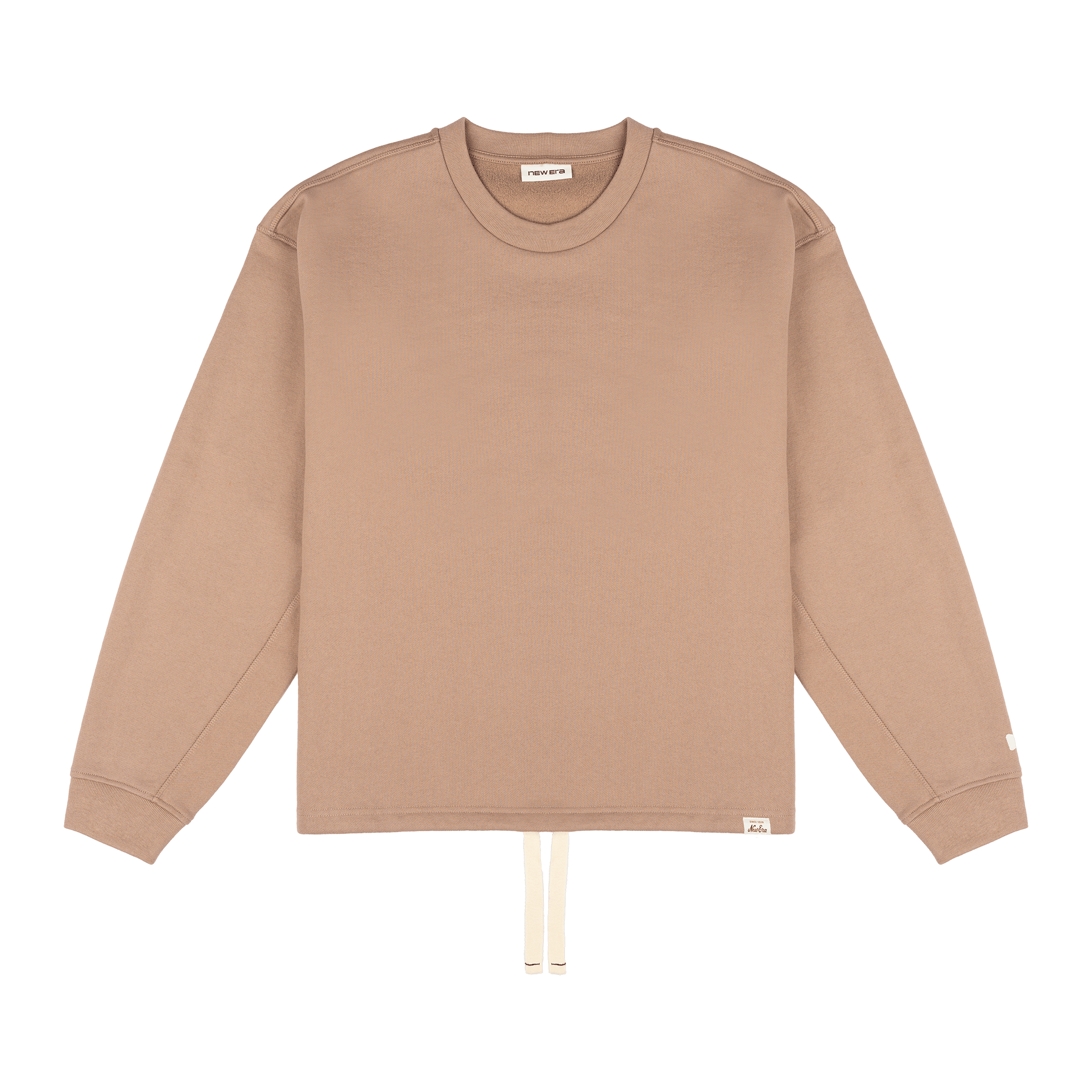 New Era Branded Alden Taupe Gray Crewneck