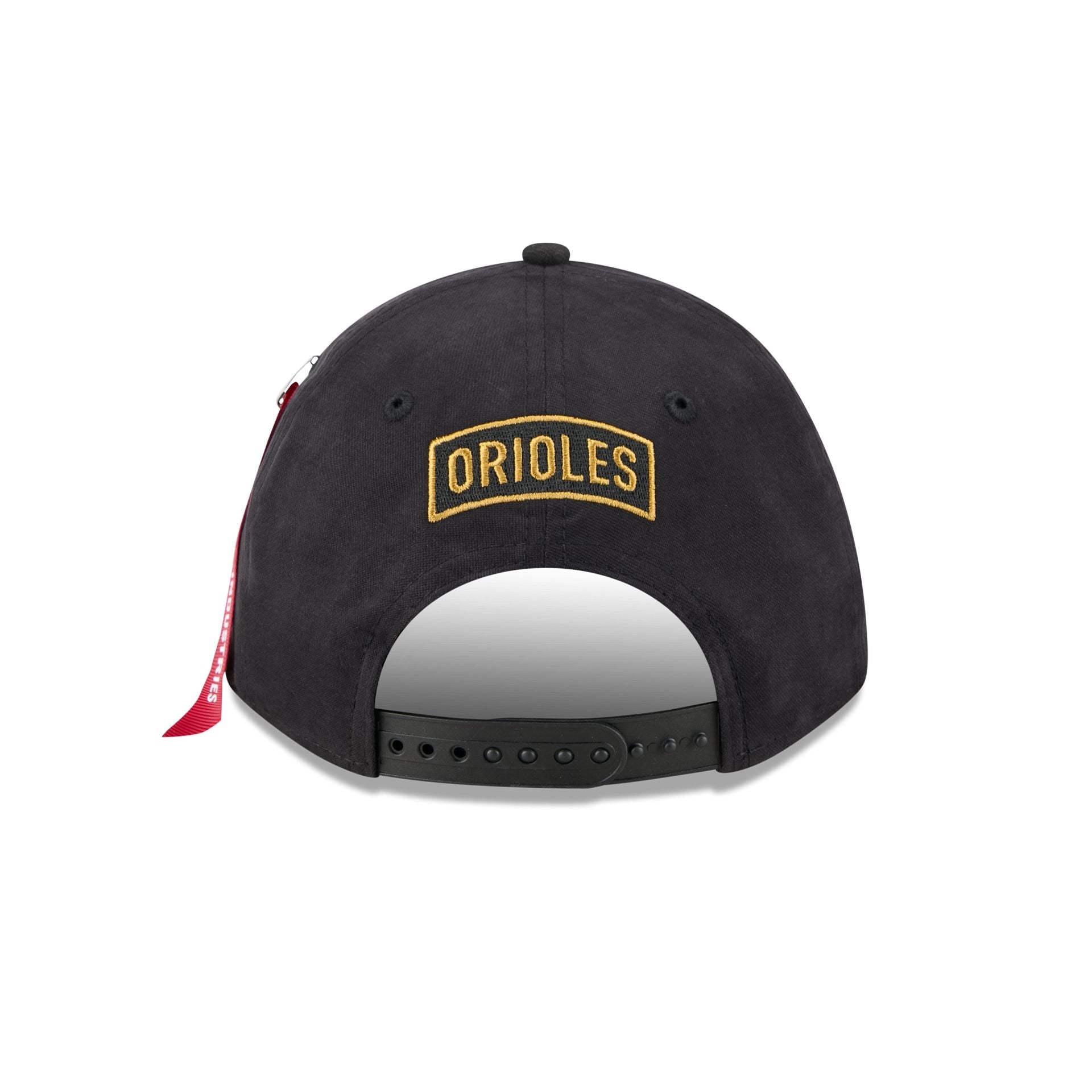 Alpha Industries x Baltimore Orioles Black 9FORTY M-Crown A-Frame Snapback Hat