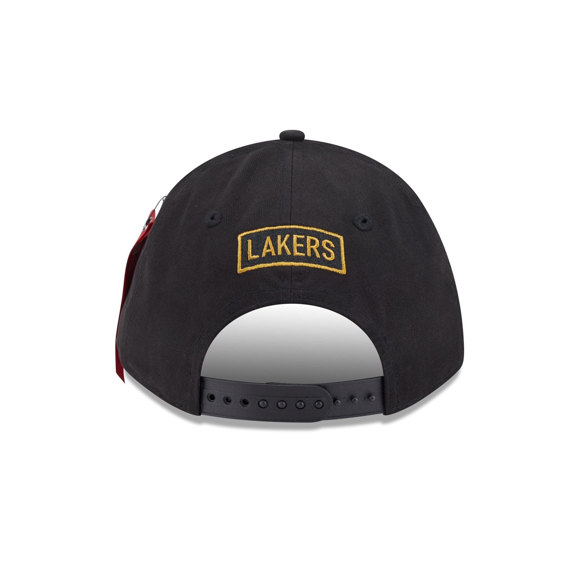 Alpha Industries x Los Angeles Lakers Black 9FORTY M-Crown A-Frame Snapback Hat