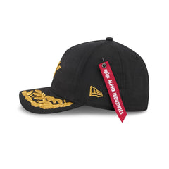 Alpha Industries x Houston Astros Black 9FORTY M-Crown A-Frame Snapback Hat