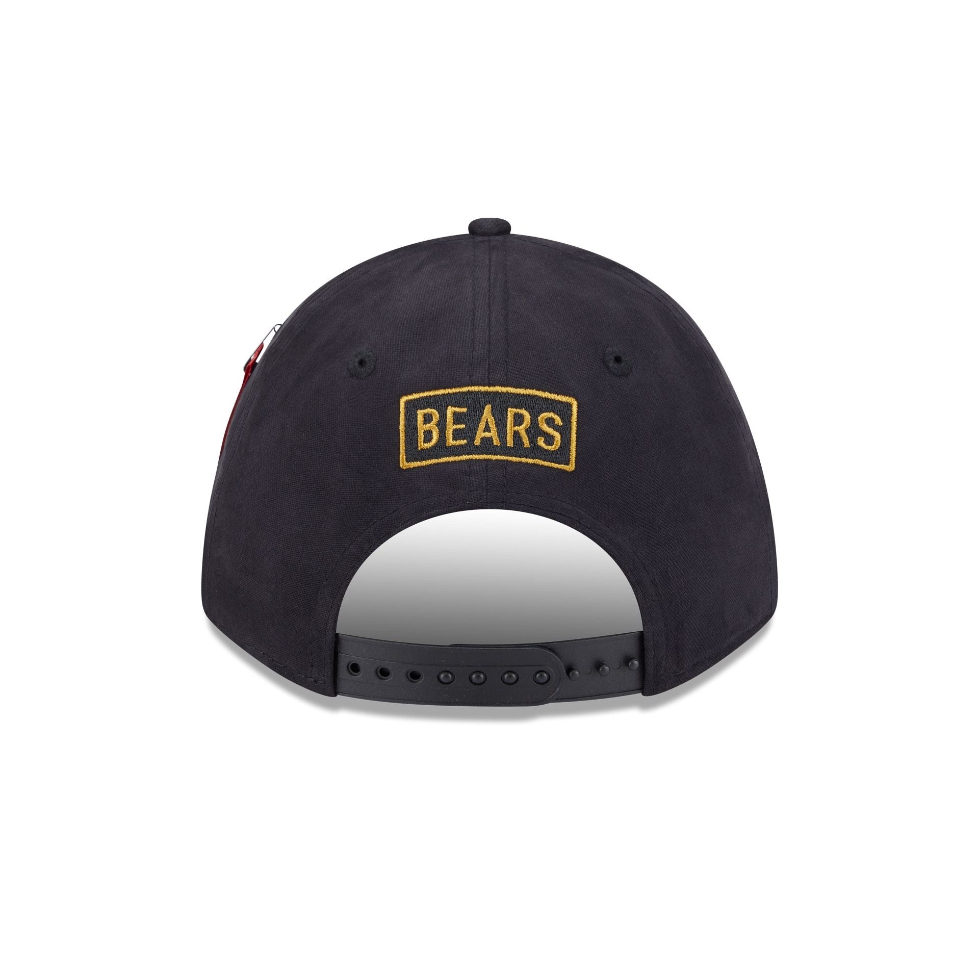 Alpha Industries x Chicago Bears Black 9FORTY M-Crown A-Frame Snapback Hat