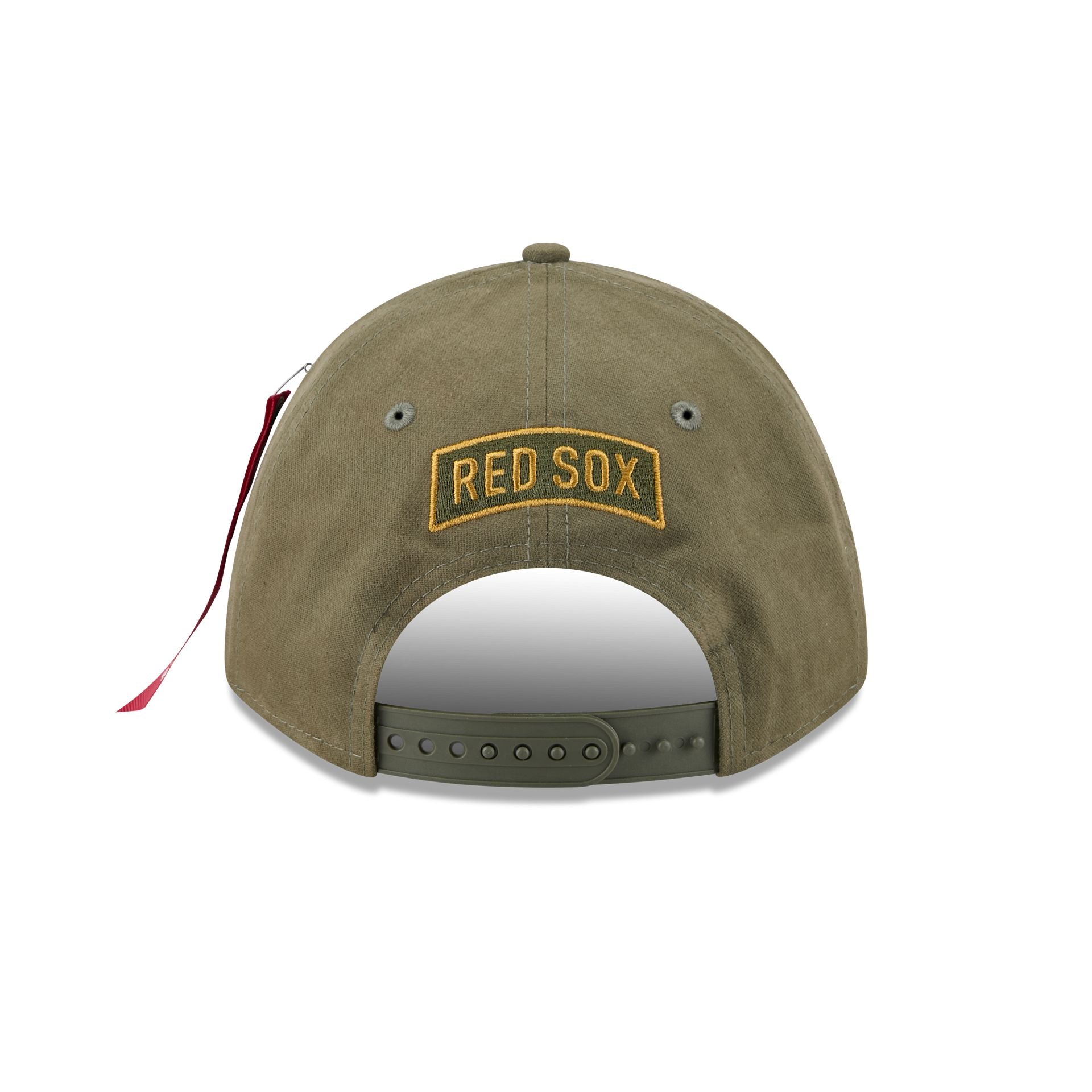 Alpha Industries x Boston Red Sox Olive Green 9FORTY M-Crown A-Frame Snapback Hat