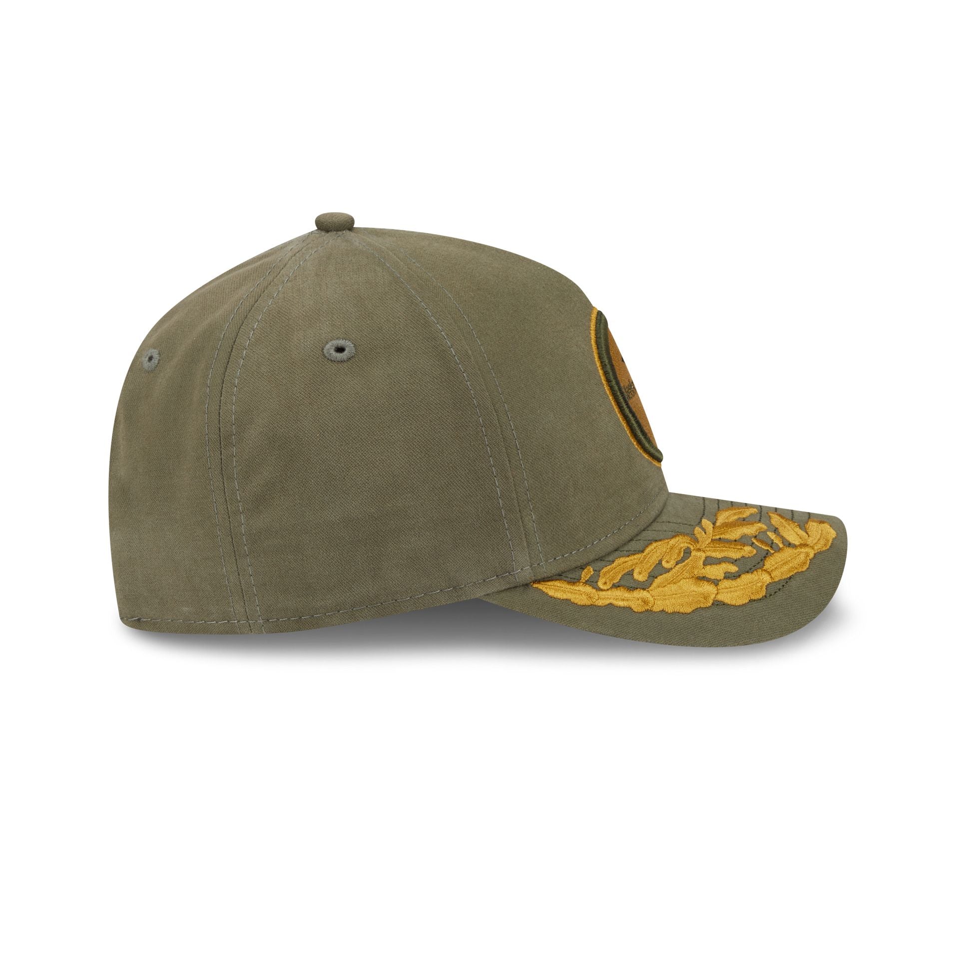 Alpha Industries x Pittsburgh Steelers Olive Green 9FORTY M-Crown A-Frame Snapback Hat