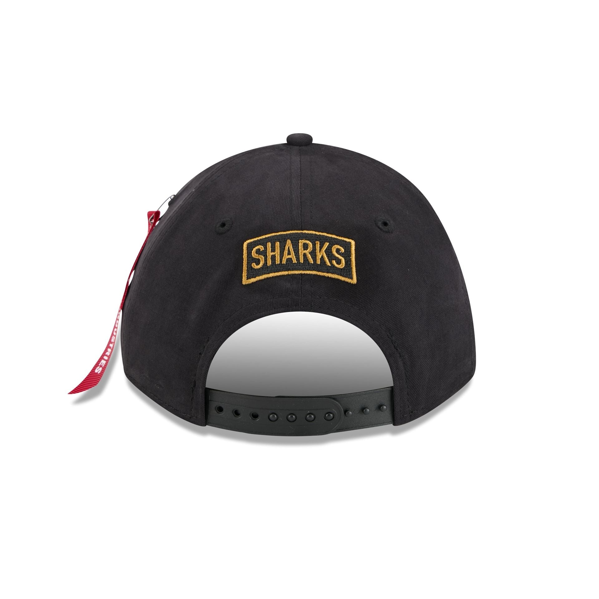 Alpha Industries x San Jose Sharks Black 9FORTY M-Crown A-Frame Snapback Hat