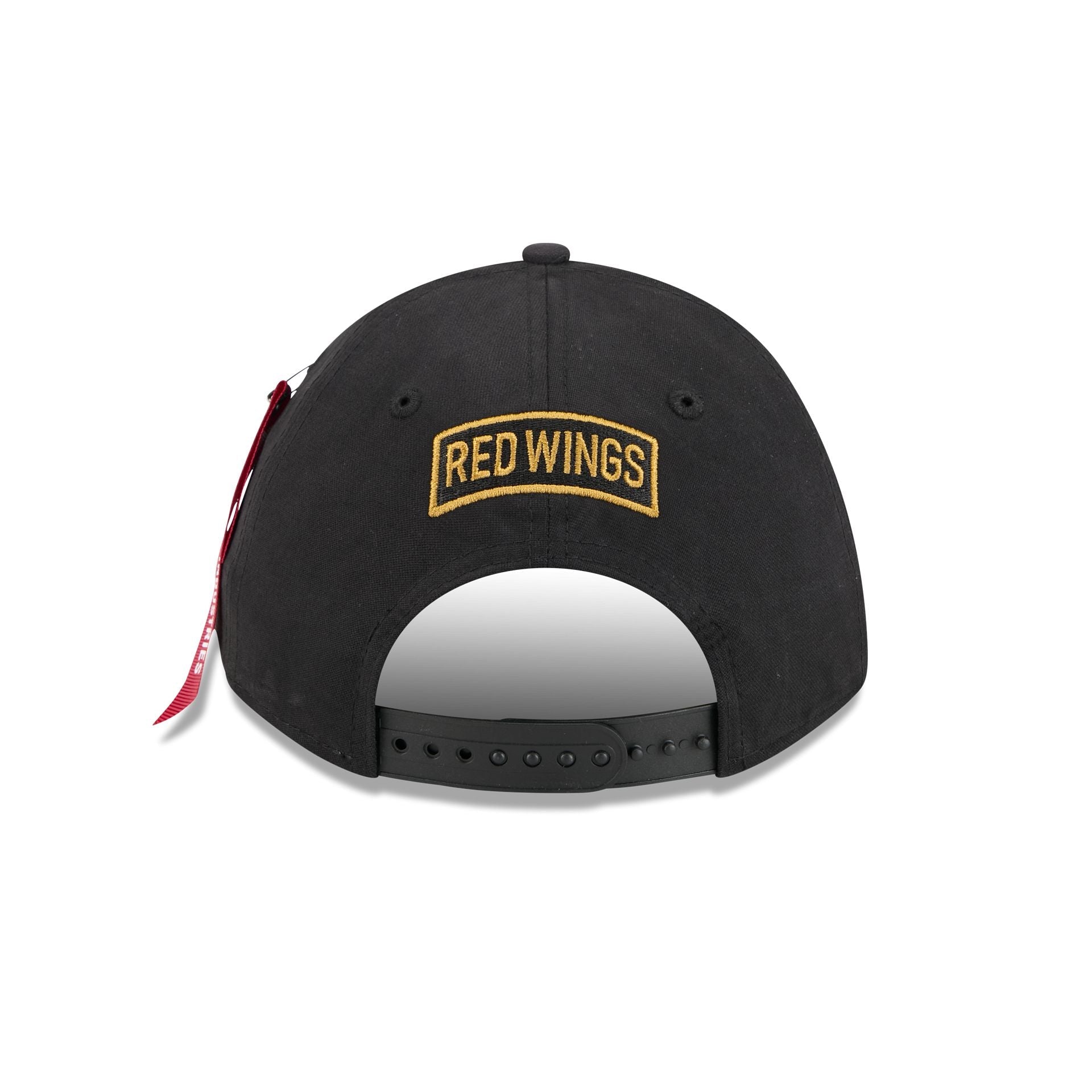 Alpha Industries x Detroit Red Wings Black 9FORTY M-Crown A-Frame Snapback Hat