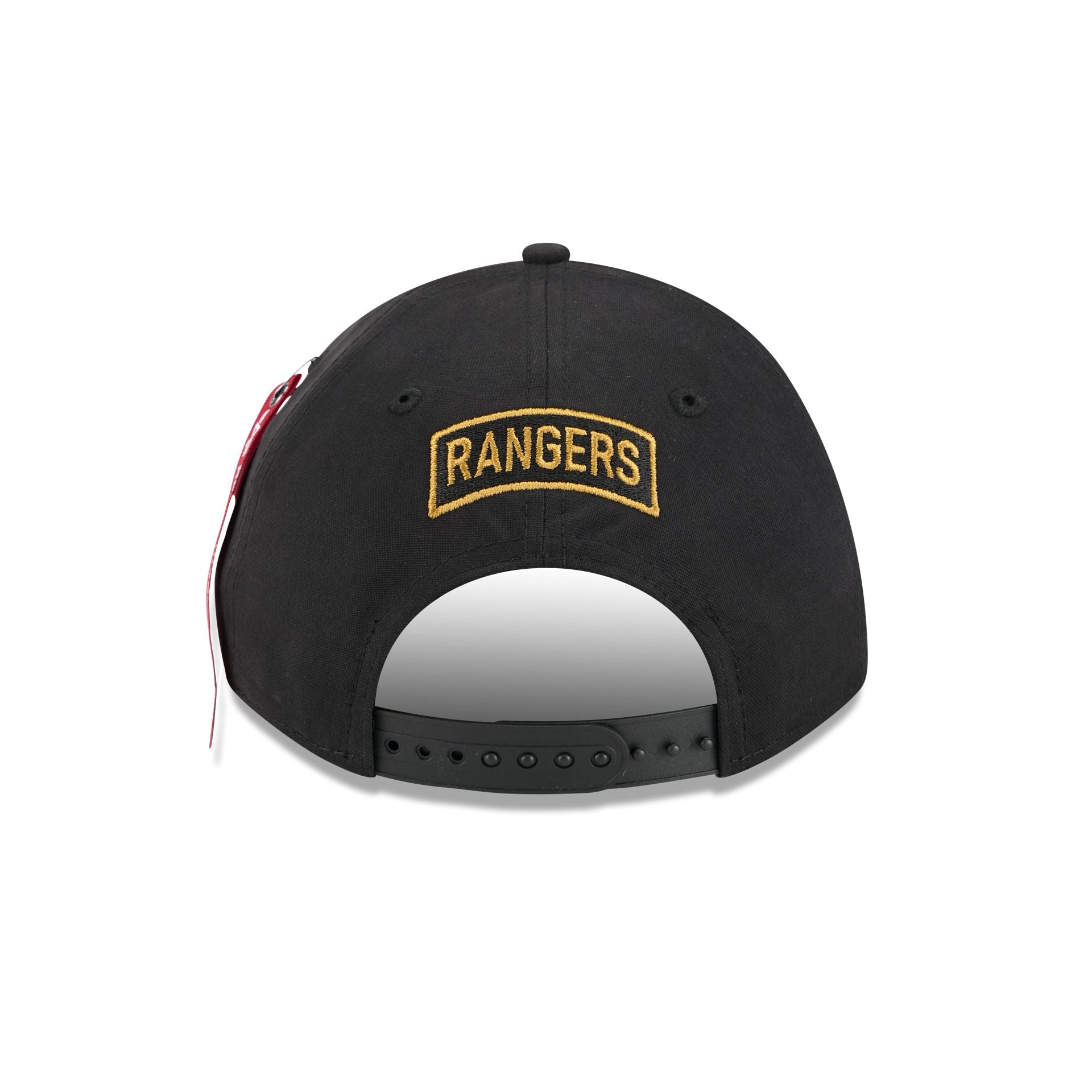 Alpha Industries x New York Rangers Black 9FORTY M-Crown A-Frame Snapback Hat