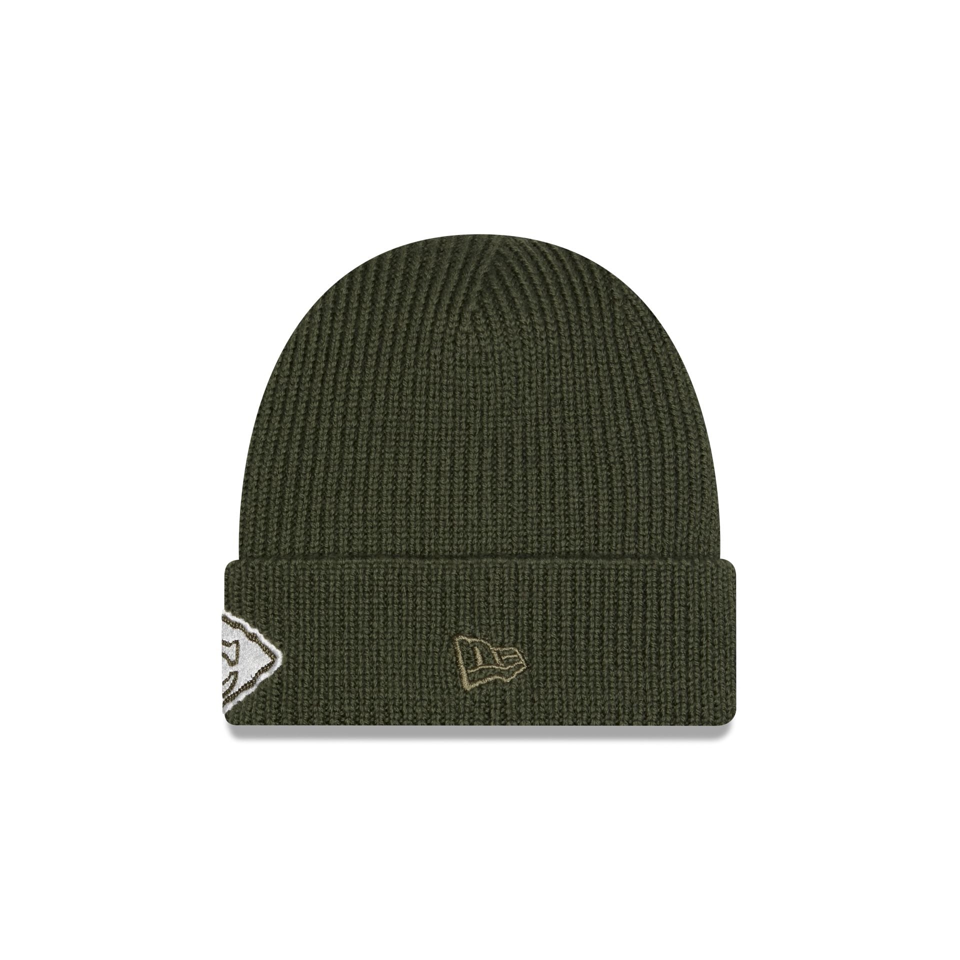 Alpha Industries x Kansas City Chiefs Olive Green Cuff Knit Hat